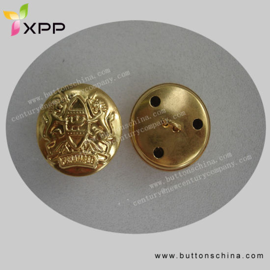 Golden Brass Cover Button for Army Garments