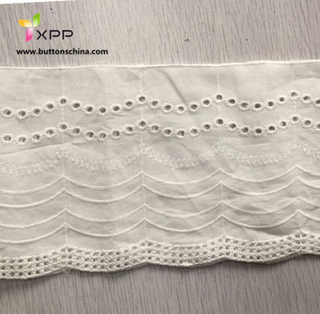 Hot Selling African Newest Cotton Embroidery Lace Fabric