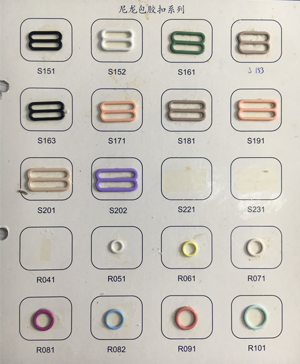 Nylon Coated Adjust Buckle for Adjust Bra Tape