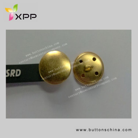 20mm High Quality Metal Button with Plated Gold Silver