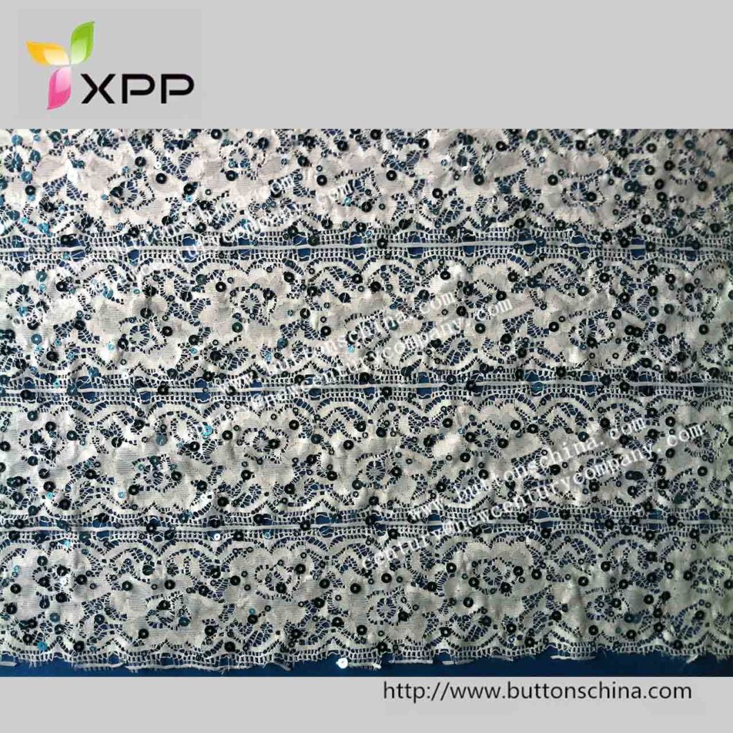 Embroidery Sequins Lace Mesh Lace Fabric