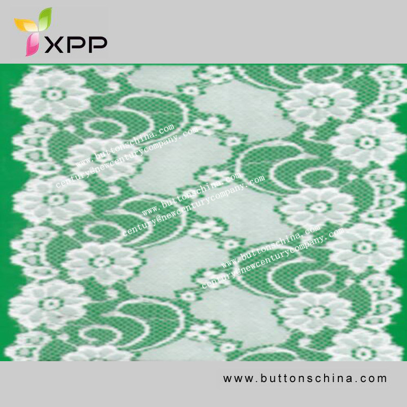 Scalloped Allover Lace Fabric Nylon Swiss Lace for Dresses