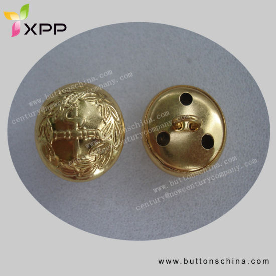 Golden Brass Cover Button for Army Garments