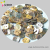 2h Square Agoya Natural Shell Button