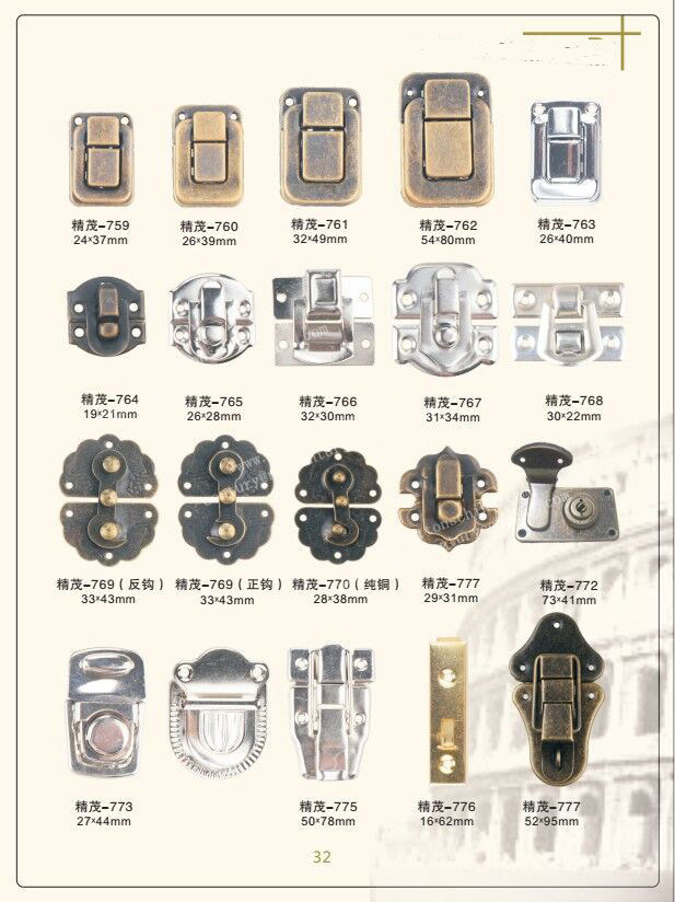 Small Hinges for Jewellery Box or Furniture Hardware