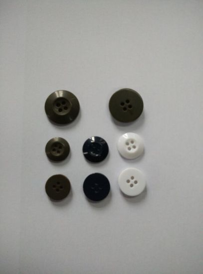 2h Concave Convex Resin Plastic Button for Coat