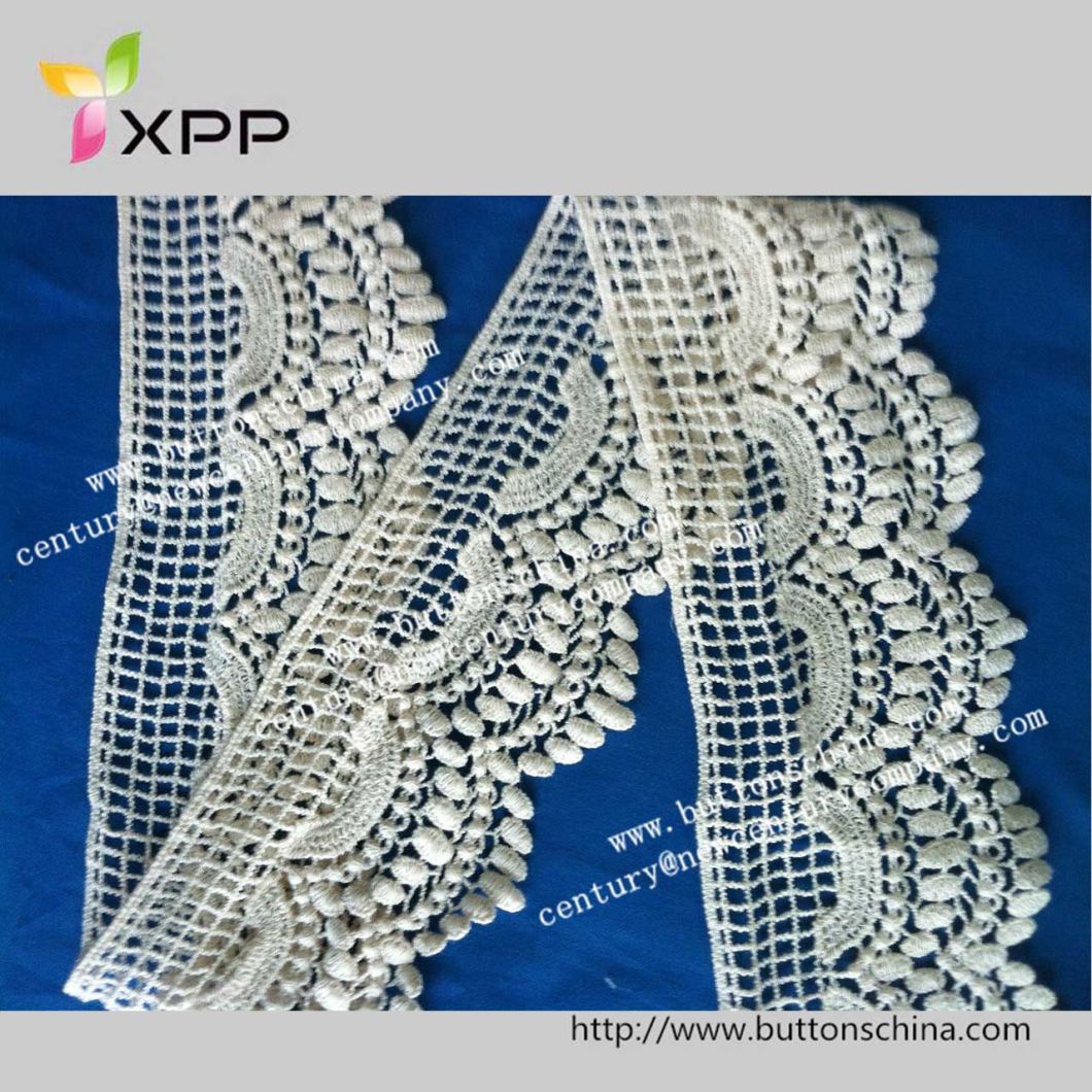 China Products/Suppliers. 100%Cotton Crochet Water Soluble Lace with High Quality for Garments Decoration