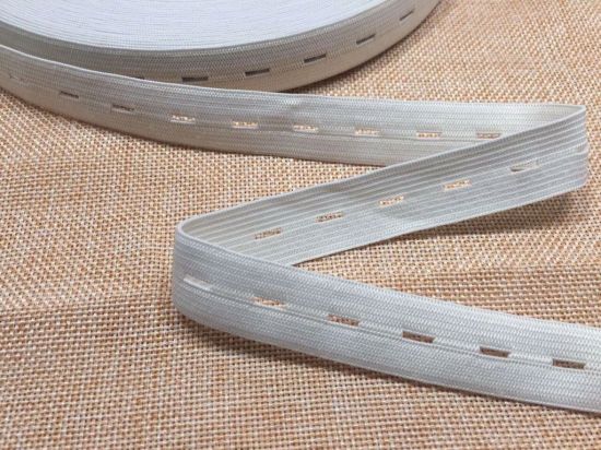 Elastic Tape with Button Hole