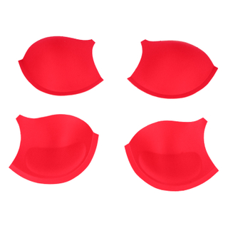 Red Color Sponge fish Shape Bra Cup Breathable And Absorbent Foam Sponge Bra Cup 