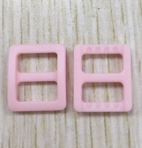 Mini Dyeable Plastic Buckle Pink