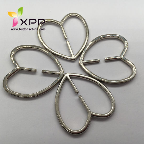 Alloy Heart Buckle for Decoration Garments or Bag