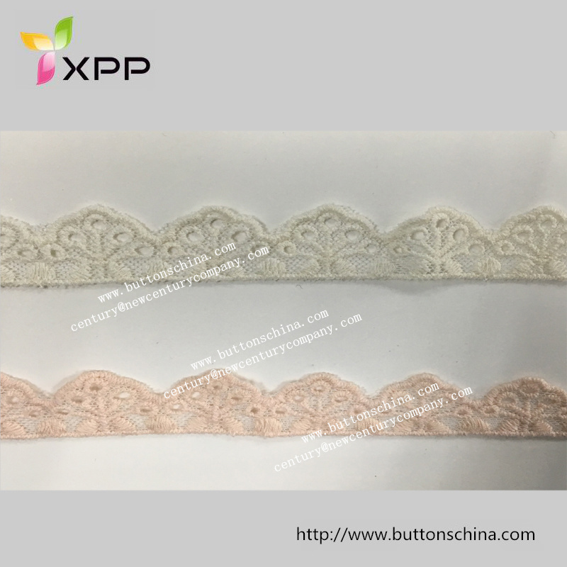 New Cotton Mesh Embroidery Lace for Garments