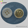 Metal Cover Fabric Button with 2 Metal Eyelet Pig Nose Button
