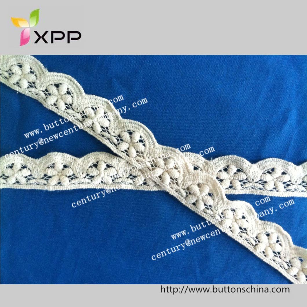 2cm Flower Water Solution Embroidery Cotton Lace