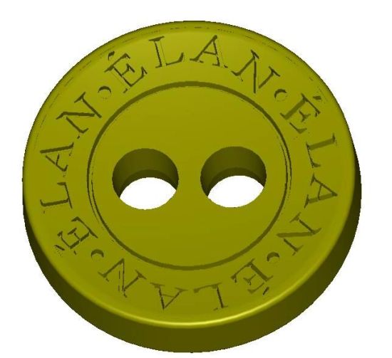 Characteristic Button with Logo