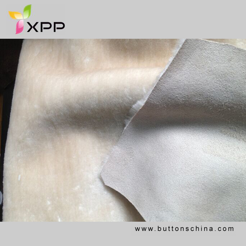 Sherpa Fur Bonding Fabric with Leagther