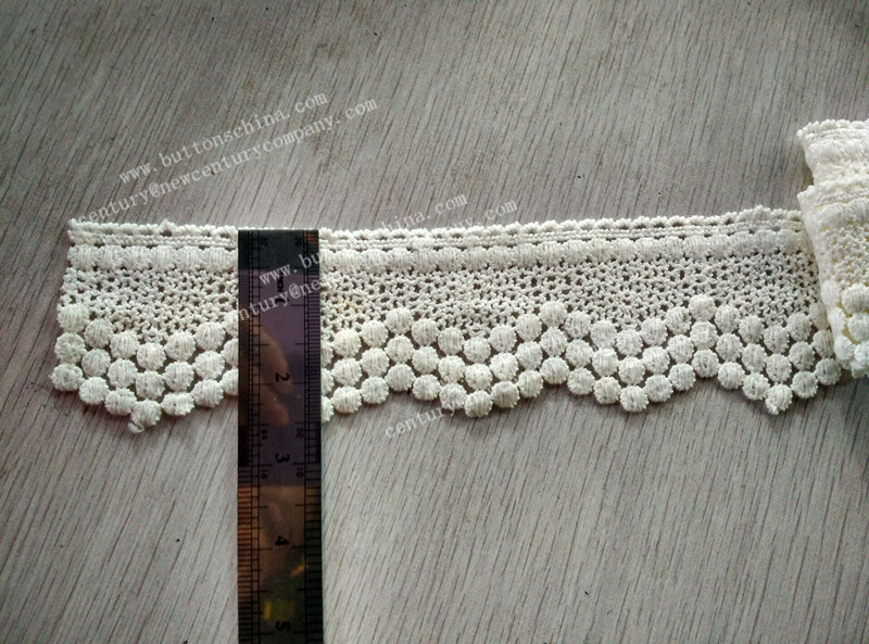 New Style Fashion Scalloped Solft Feeling Polyester Lace Trimming