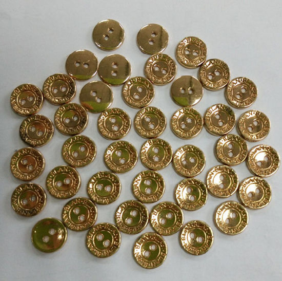 Metal Button Zinc Alloy Plated Golden Button