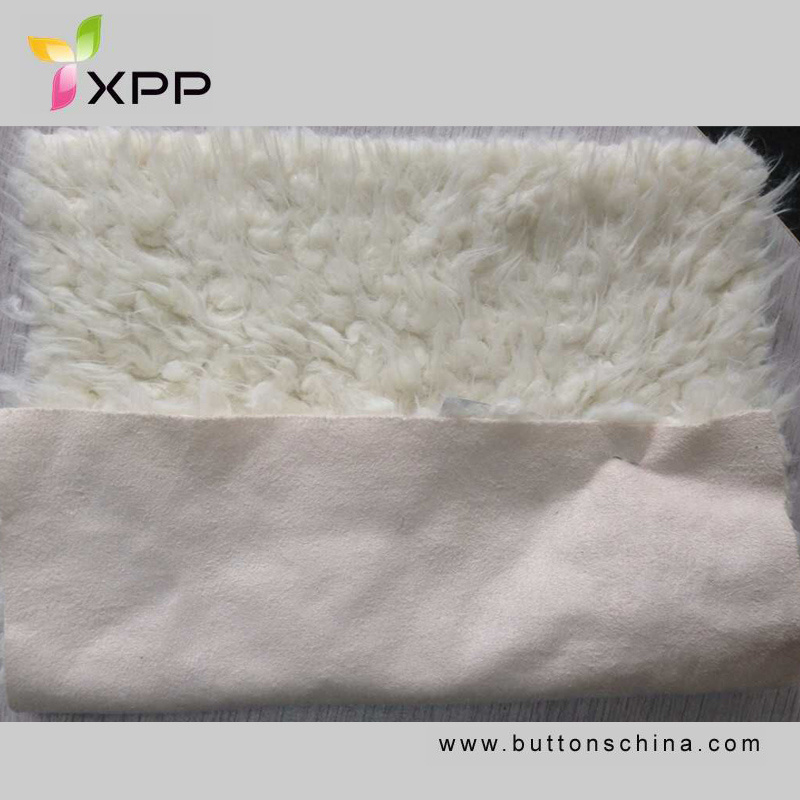 Sherpa Fur Bonding Fabric with Leagther