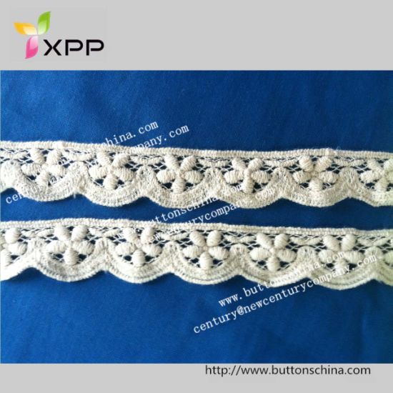 2cm Flower Water Solution Embroidery Cotton Lace